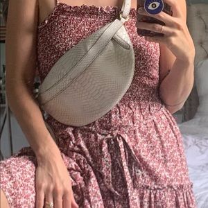 Stella McCartney vegan snakeskin fanny pack belt bag